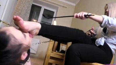 Licking Girls Feet - KIRA - Feeding her slave girl from her - drtuber