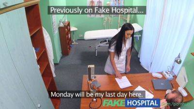 Slim patient begs for a hard dick after catching doctor's boner in fakehospital POV - sexu.com