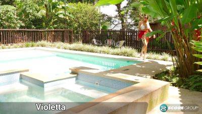 Violetta: Bikini Girl Oiled & Penetrated - hotmovs.com