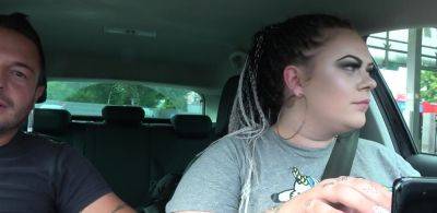 CUM SHAKE IN MC-DRIVE BLOWJOB FROM BBW TEEN - inxxx.com - Germany